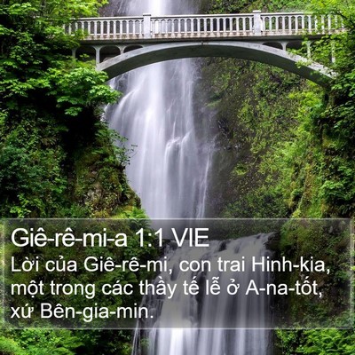 Giê-rê-mi-a 1:1 VIE Bible Verse Image