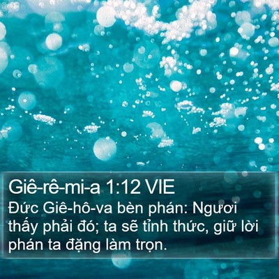 Giê-rê-mi-a 1:12 VIE Bible Verse Image