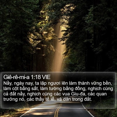 Giê-rê-mi-a 1:18 VIE Bible Verse Image