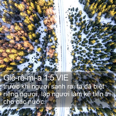 Giê-rê-mi-a 1:5 VIE Bible Verse Image