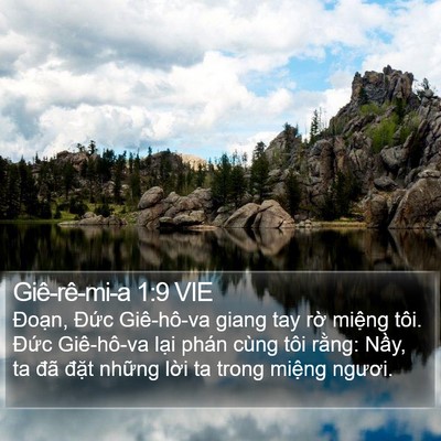 Giê-rê-mi-a 1:9 VIE Bible Verse Image