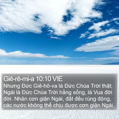Giê-rê-mi-a 10:10 VIE Bible Verse Image