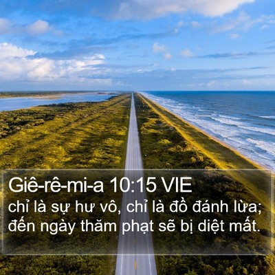 Giê-rê-mi-a 10:15 VIE Bible Verse Image