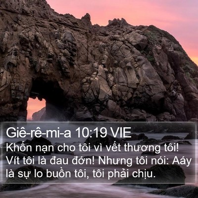 Giê-rê-mi-a 10:19 VIE Bible Verse Image