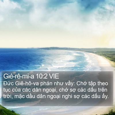 Giê-rê-mi-a 10:2 VIE Bible Verse Image