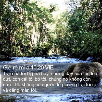 Giê-rê-mi-a 10:20 VIE Bible Verse Image