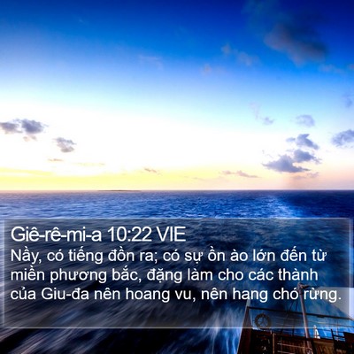 Giê-rê-mi-a 10:22 VIE Bible Verse Image
