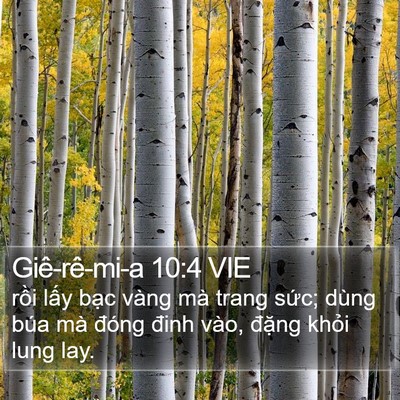 Giê-rê-mi-a 10:4 VIE Bible Verse Image