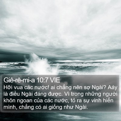 Giê-rê-mi-a 10:7 VIE Bible Verse Image