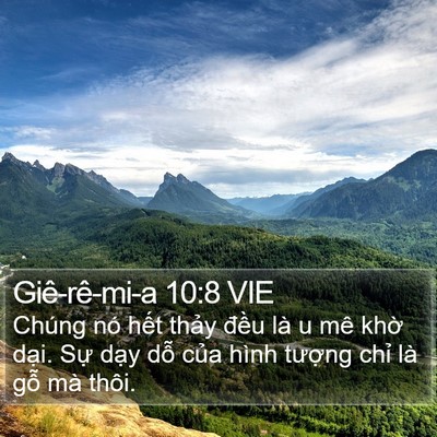 Giê-rê-mi-a 10:8 VIE Bible Verse Image