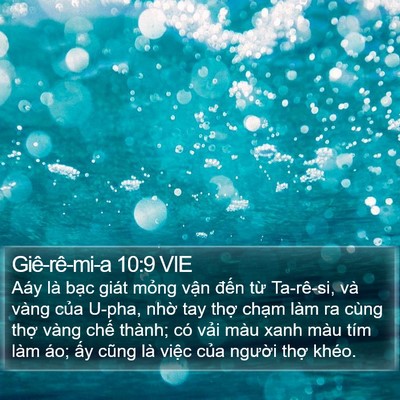 Giê-rê-mi-a 10:9 VIE Bible Verse Image