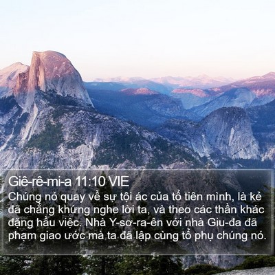 Giê-rê-mi-a 11:10 VIE Bible Verse Image