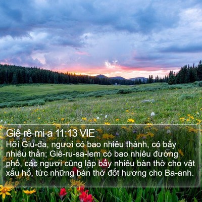 Giê-rê-mi-a 11:13 VIE Bible Verse Image