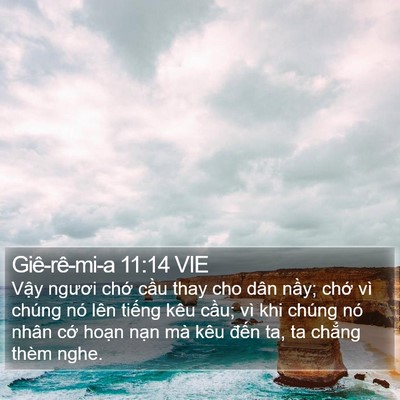 Giê-rê-mi-a 11:14 VIE Bible Verse Image