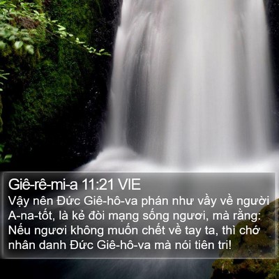Giê-rê-mi-a 11:21 VIE Bible Verse Image
