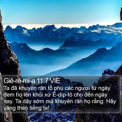 Giê-rê-mi-a 11:7 VIE Bible Verse Image