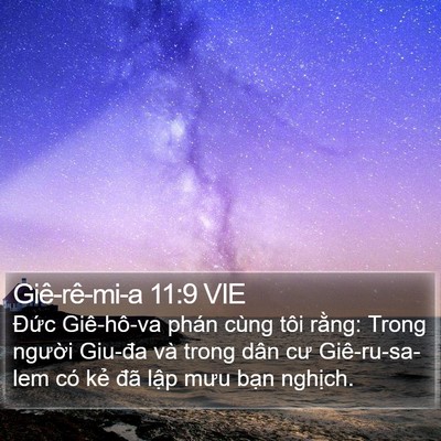 Giê-rê-mi-a 11:9 VIE Bible Verse Image