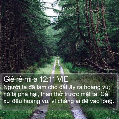 Giê-rê-mi-a 12:11 VIE Bible Verse Image