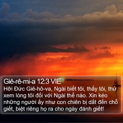 Giê-rê-mi-a 12:3 VIE Bible Verse Image