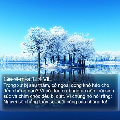 Giê-rê-mi-a 12:4 VIE Bible Verse Image