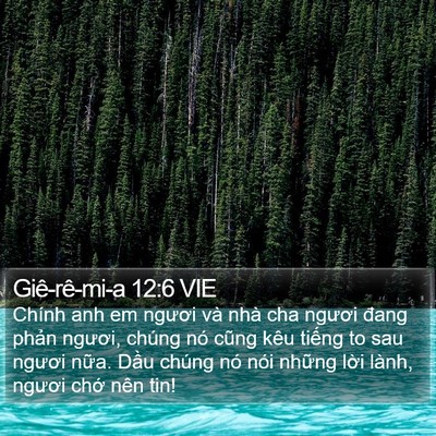 Giê-rê-mi-a 12:6 VIE Bible Verse Image