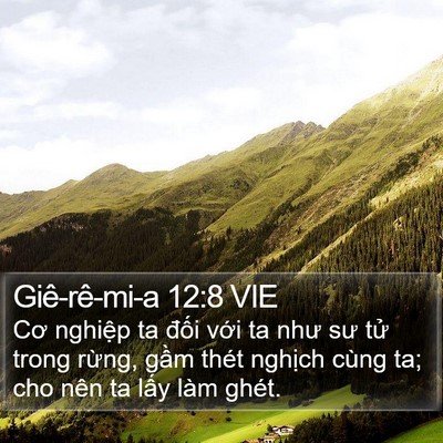 Giê-rê-mi-a 12:8 VIE Bible Verse Image