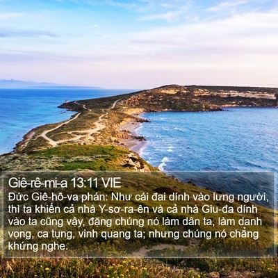 Giê-rê-mi-a 13:11 VIE Bible Verse Image