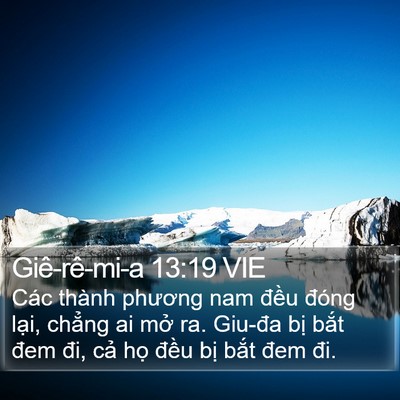 Giê-rê-mi-a 13:19 VIE Bible Verse Image