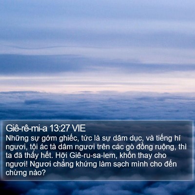 Giê-rê-mi-a 13:27 VIE Bible Verse Image