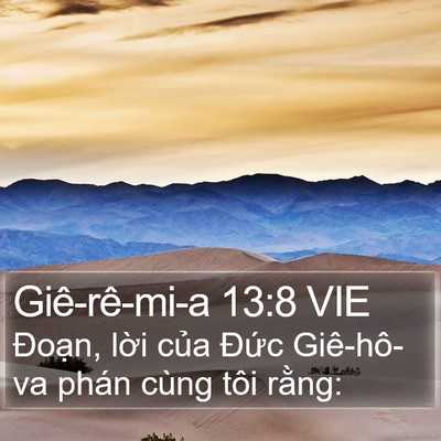 Giê-rê-mi-a 13:8 VIE Bible Verse Image