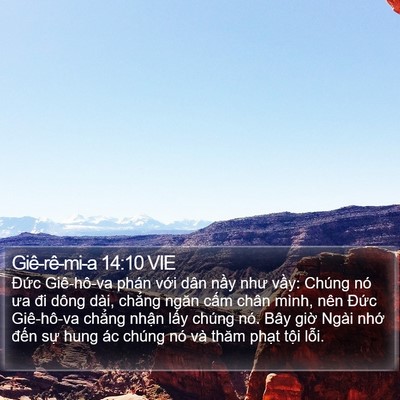 Giê-rê-mi-a 14:10 VIE Bible Verse Image