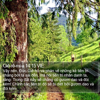 Giê-rê-mi-a 14:15 VIE Bible Verse Image
