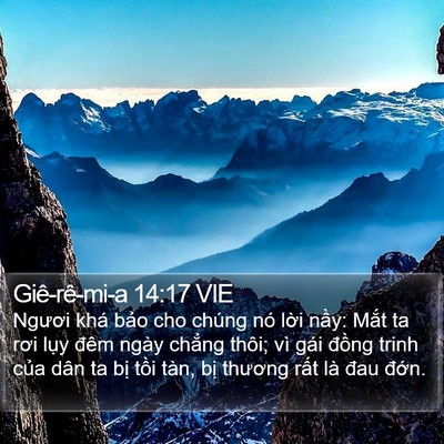 Giê-rê-mi-a 14:17 VIE Bible Verse Image