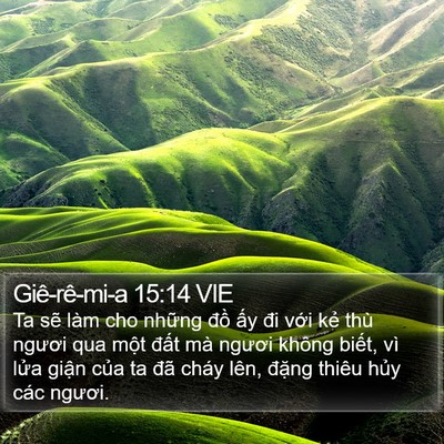 Giê-rê-mi-a 15:14 VIE Bible Verse Image