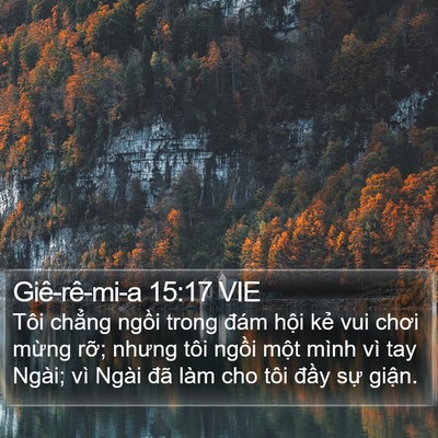 Giê-rê-mi-a 15:17 VIE Bible Verse Image