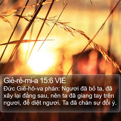 Giê-rê-mi-a 15:6 VIE Bible Verse Image