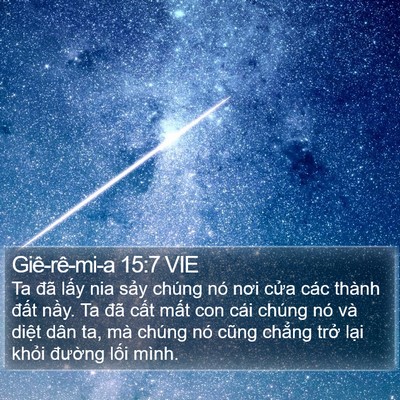 Giê-rê-mi-a 15:7 VIE Bible Verse Image