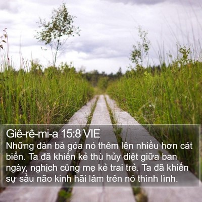 Giê-rê-mi-a 15:8 VIE Bible Verse Image