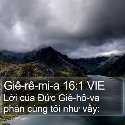 Giê-rê-mi-a 16:1 VIE Bible Verse Image