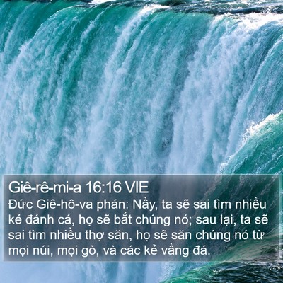 Giê-rê-mi-a 16:16 VIE Bible Verse Image