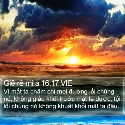 Giê-rê-mi-a 16:17 VIE Bible Verse Image