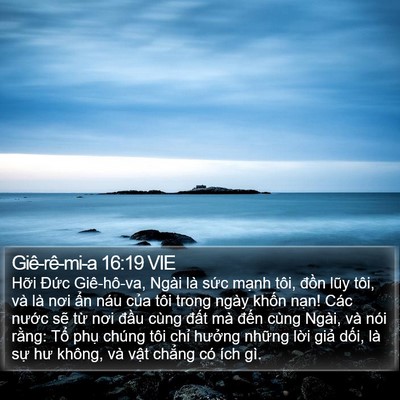 Giê-rê-mi-a 16:19 VIE Bible Verse Image