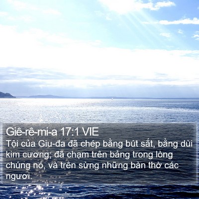 Giê-rê-mi-a 17:1 VIE Bible Verse Image