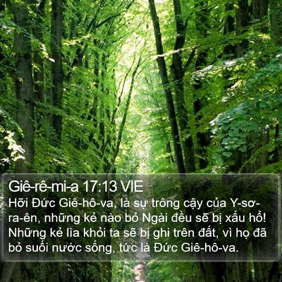 Giê-rê-mi-a 17:13 VIE Bible Verse Image