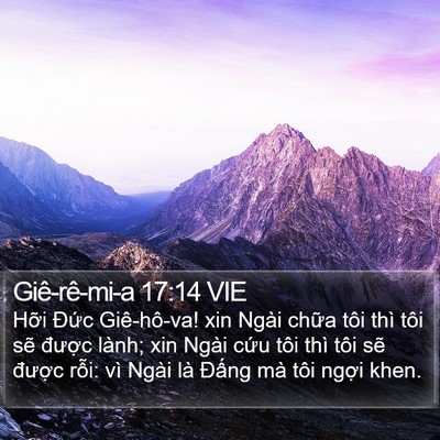 Giê-rê-mi-a 17:14 VIE Bible Verse Image