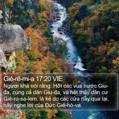 Giê-rê-mi-a 17:20 VIE Bible Verse Image