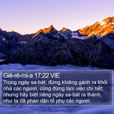 Giê-rê-mi-a 17:22 VIE Bible Verse Image