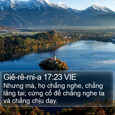 Giê-rê-mi-a 17:23 VIE Bible Verse Image