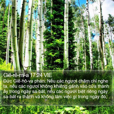 Giê-rê-mi-a 17:24 VIE Bible Verse Image
