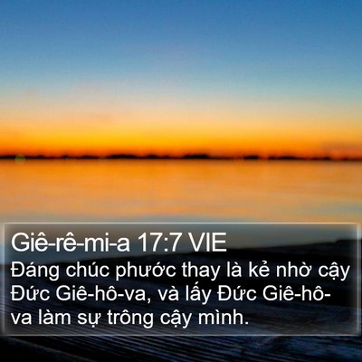 Giê-rê-mi-a 17:7 VIE Bible Verse Image